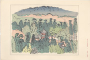 Tsubosaka-dera (Minamihokki-ji) from the Picture Album of the Thirty-Three Pilgrimage Places of the Western Provinces